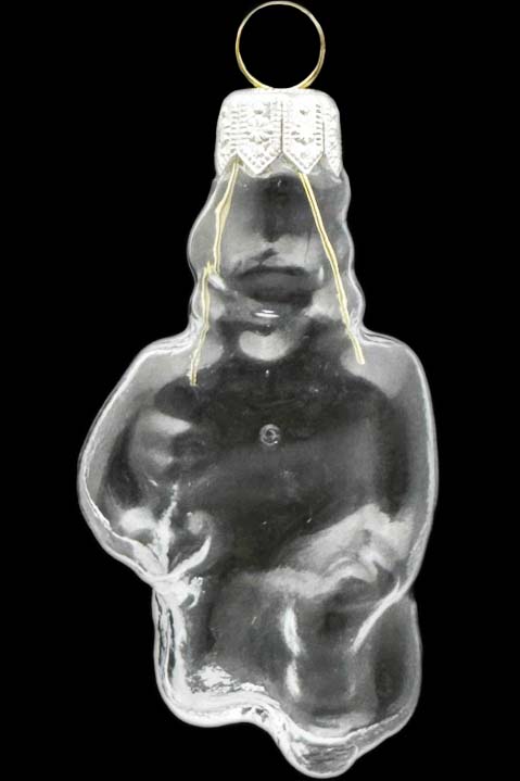 Стеклянная елочная игрушка Заготовка Иван Царевич с лягушкой 7 см 161507400